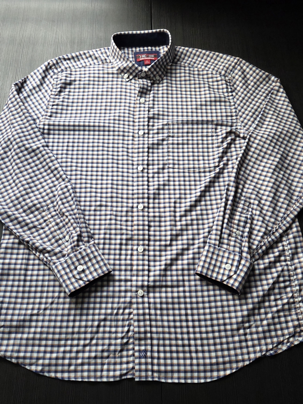 Johnston & Murphy Mens XC4 Stretch Performance Long Sleeve Button Up Shirt XL